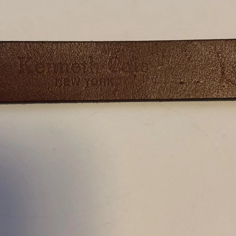 Kenneth Cole Dark Brown Leather Belt